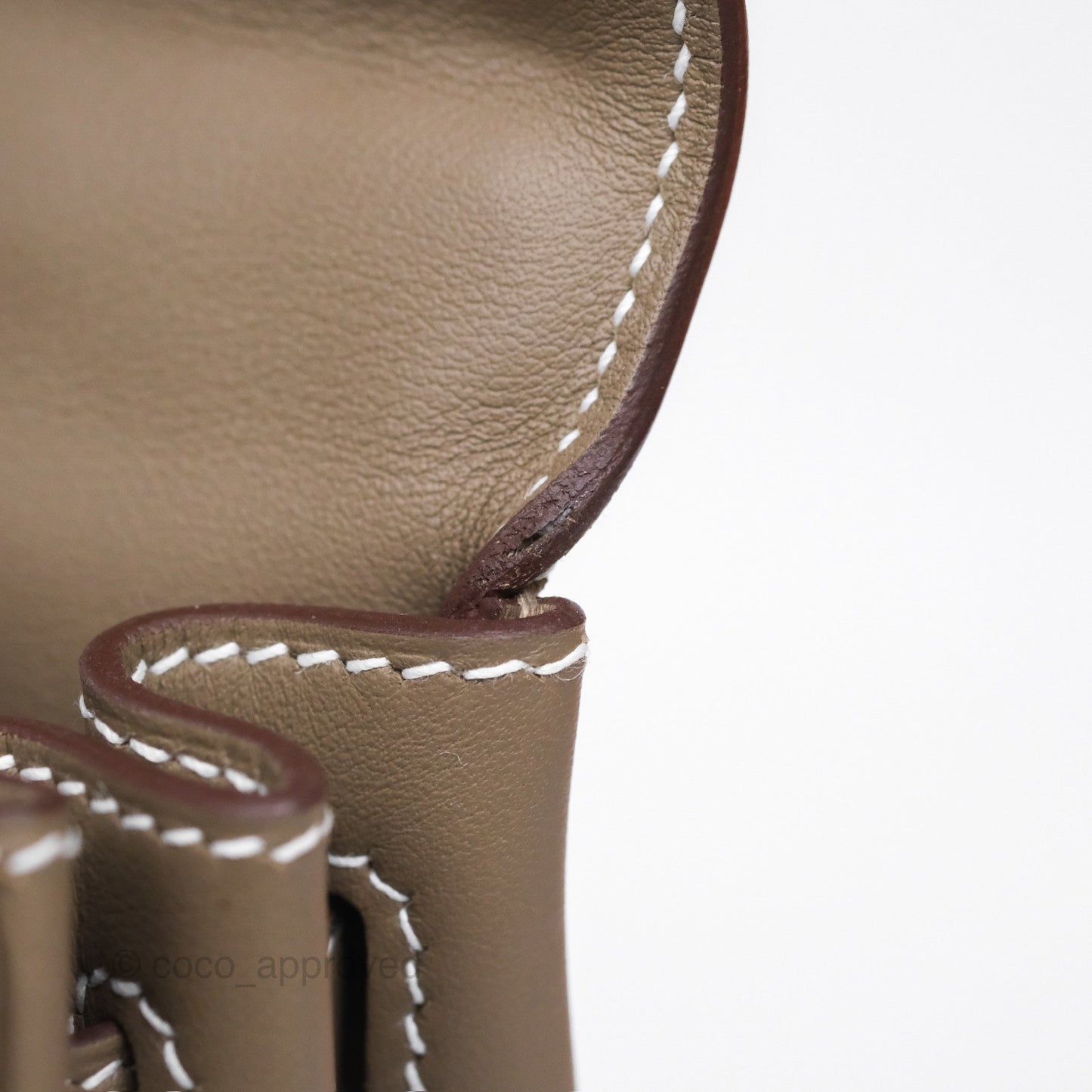 Hermès Retourne Kelly 25 Etoupe 18 Swift Gold Hardware