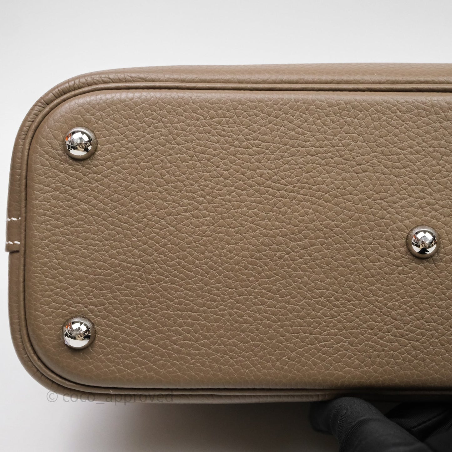 Hermès Bolide 31 Etoupe Evercolor Clemence Palladium Hardware