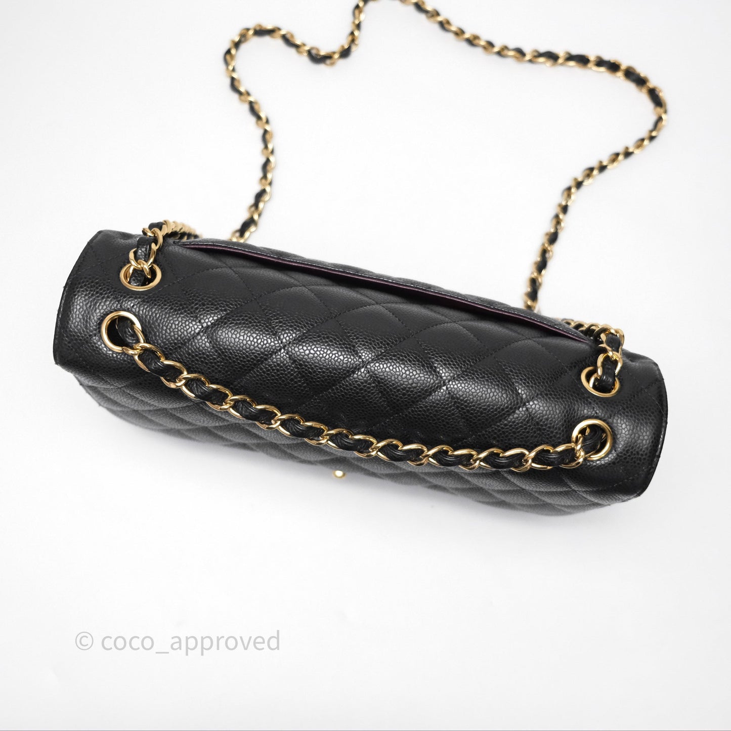 Chanel Jumbo Double Flap Black Caviar Gold Hardware⁣⁣
