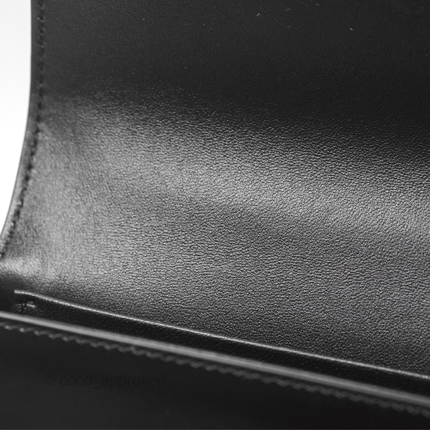 Celine Triomphe Chain Shoulder Bag So Black Shiny Calfskin