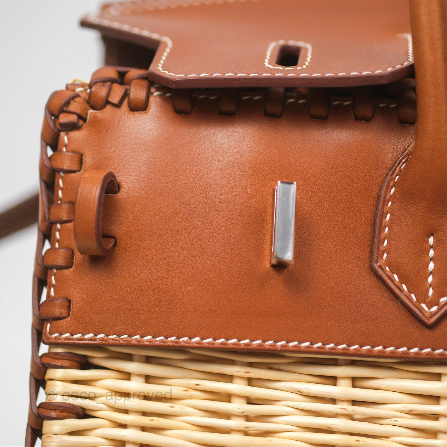 Hermès Birkin Picnic 25 Osier/ Barenia Naturel 27/ Fauve 34 Palladium Hardware