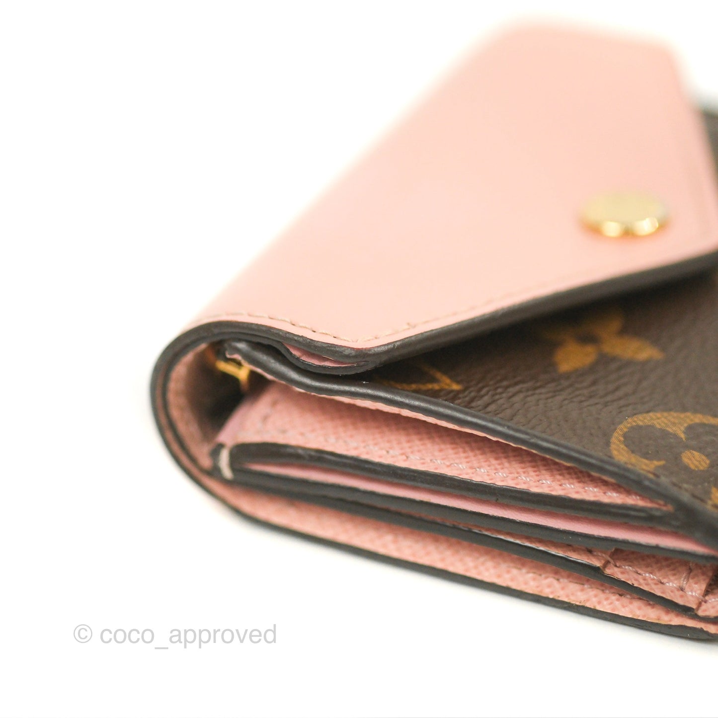 Louis Vuitton Zoé Wallet Rose Monogram Canvas