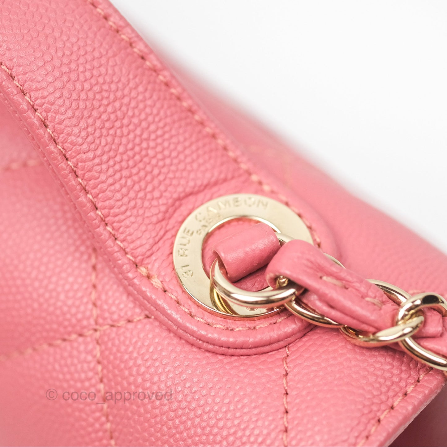 Chanel Quilted Medium Business Affinity Flap Pink Caviar Gold Hardware