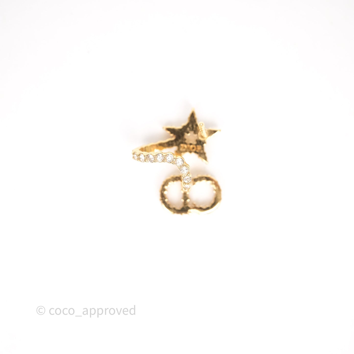 Christian Dior Clair D Lune Earrings Gold