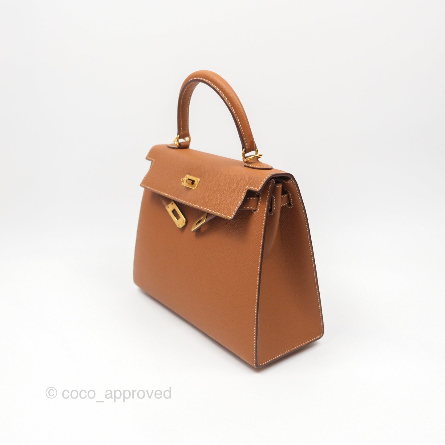 Hermès Kelly 25 Sellier Gold 37 Epsom Gold Hardware