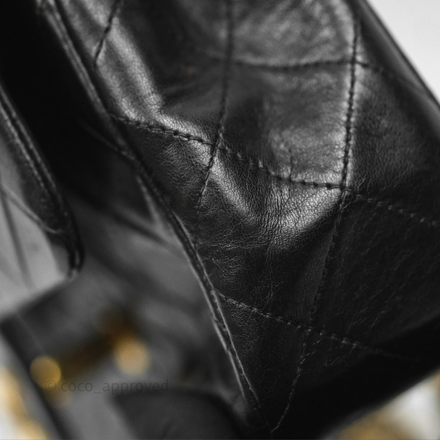 Chanel Classic Vintage Small Flap Black Lambskin 24K Gold Hardware