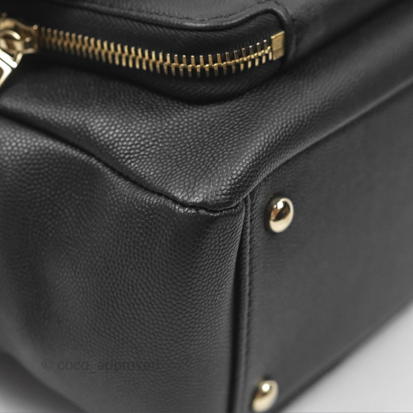 Chanel Quilted Large Business Affinity Flap Black Caviar Gold Hardware