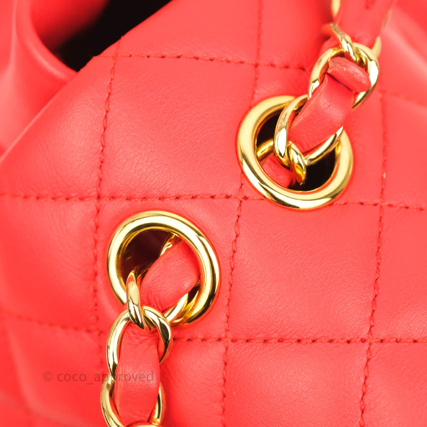 Chanel Quilted Urban Spirit Backpack Red Calfskin Gold Hardware