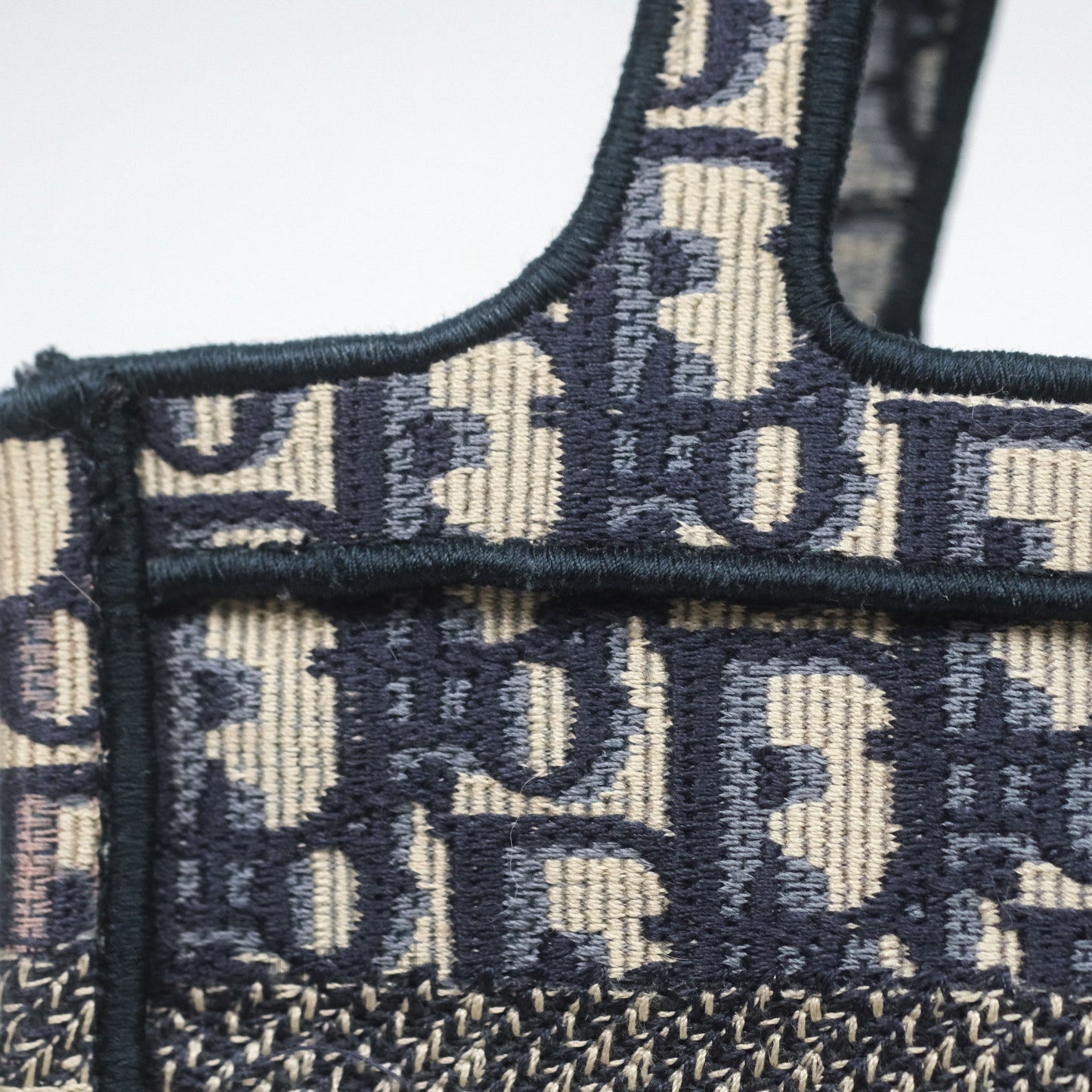 Dior Mini Book Tote Blue Oblique Canvas