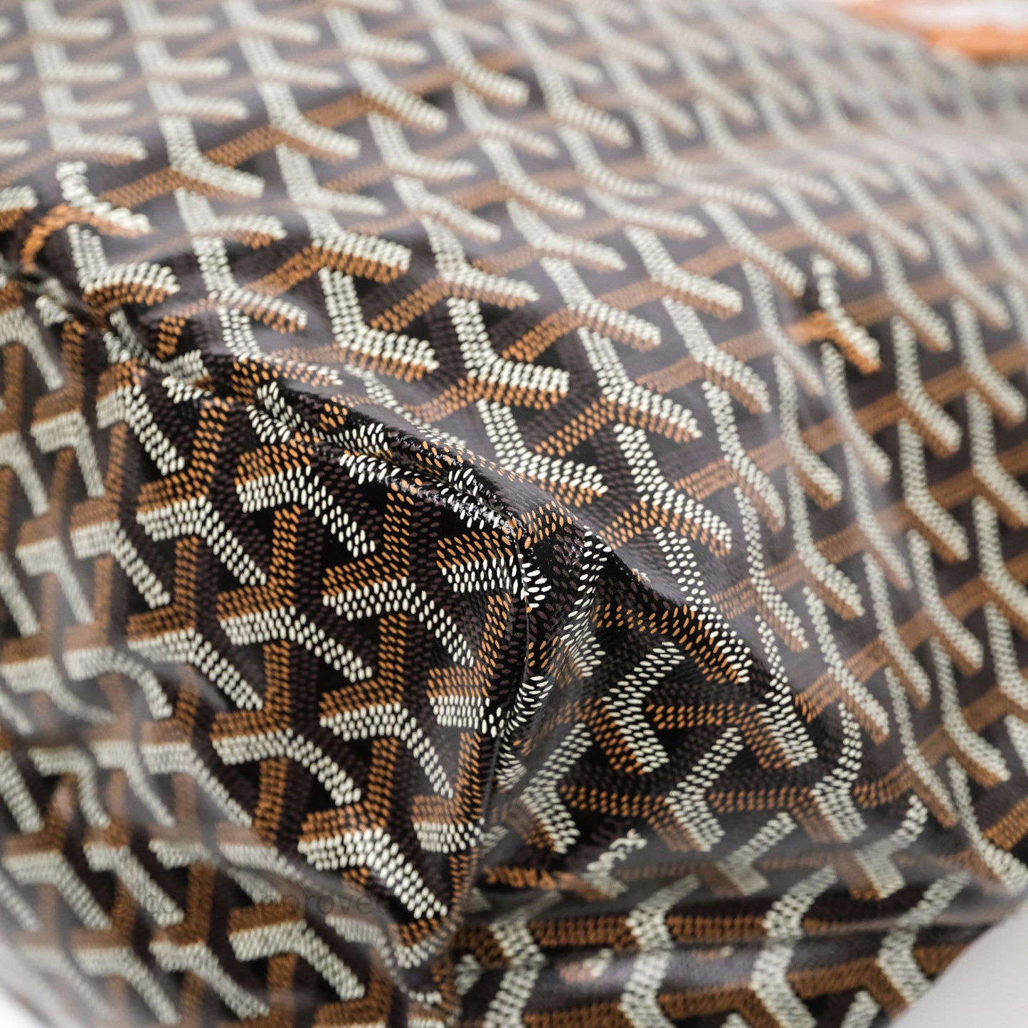 Goyard St Louis Tote GM Tan Black