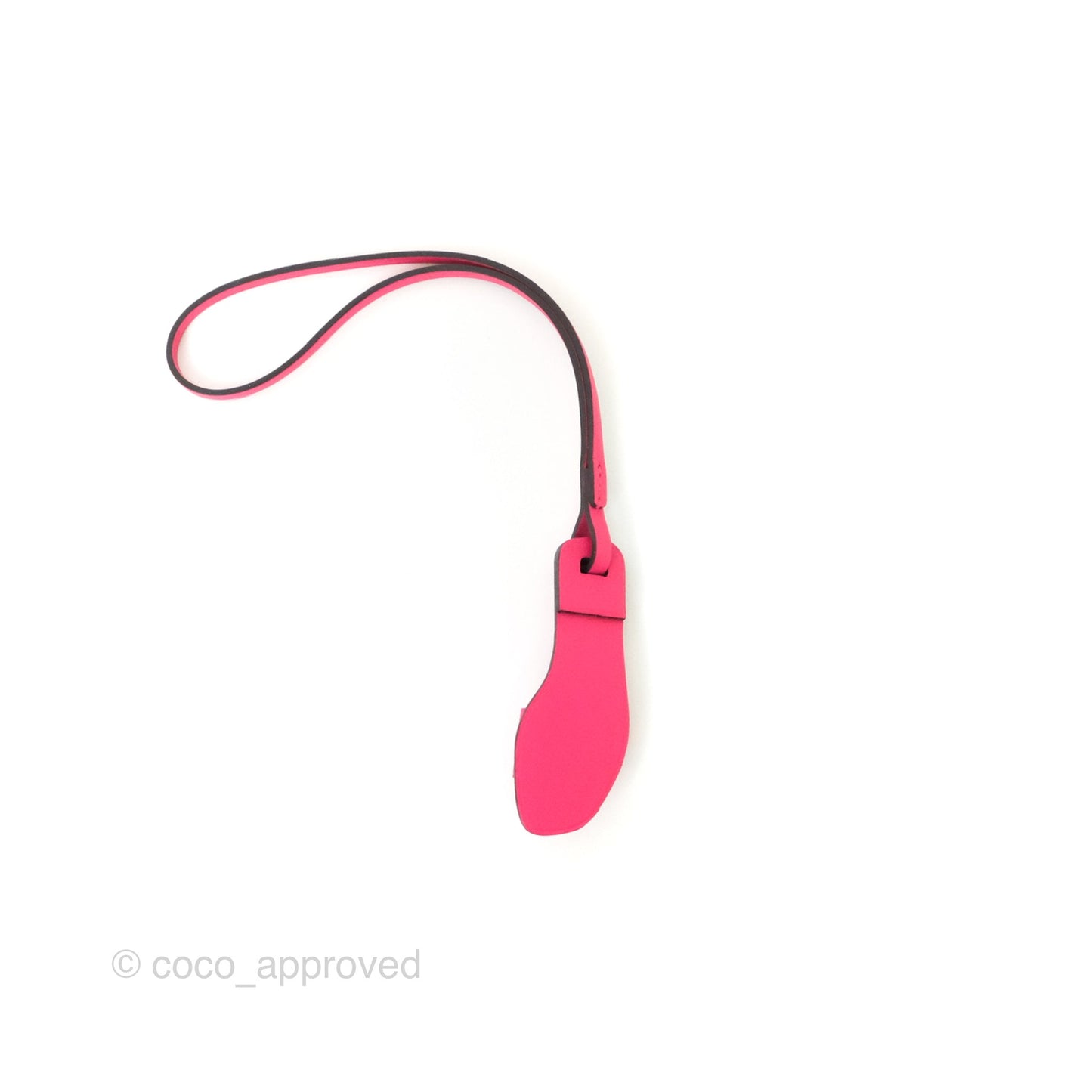 Hermès Oran Nano Bag Charm Rose Mexico Epsom