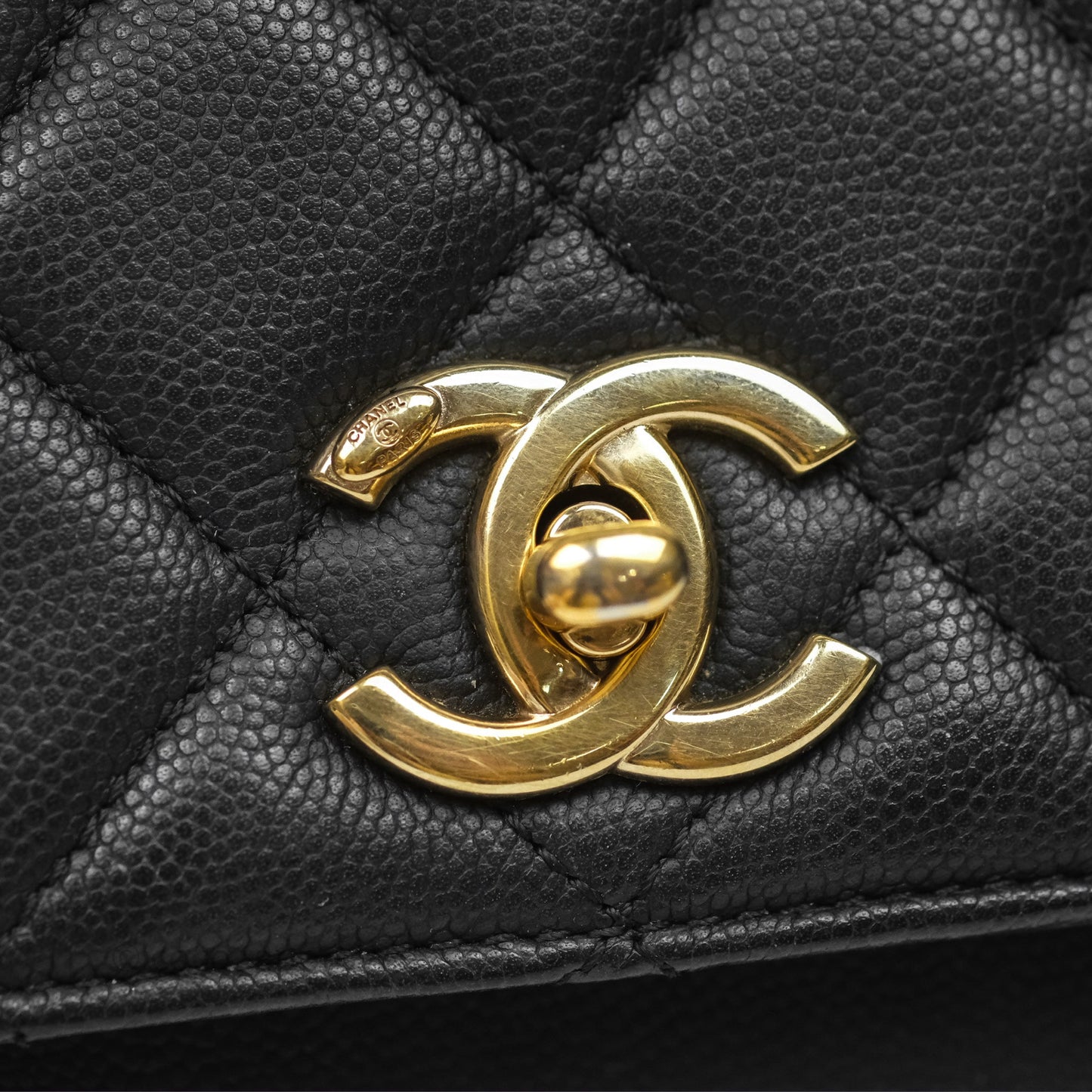 Chanel Quilted Small Business Affinity Flap Black Caviar Gold Hardware