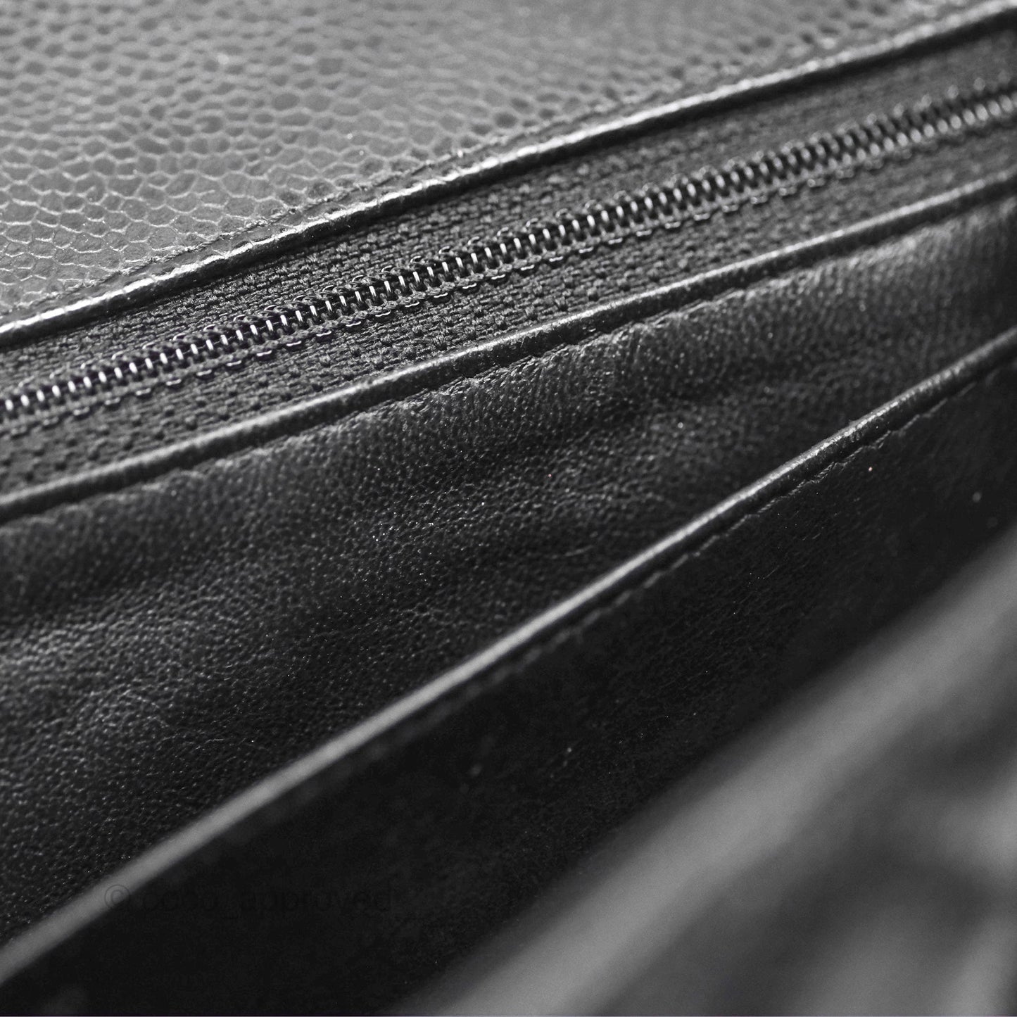 Chanel Jumbo Single Flap Quilted Black Caviar Silver Hardware