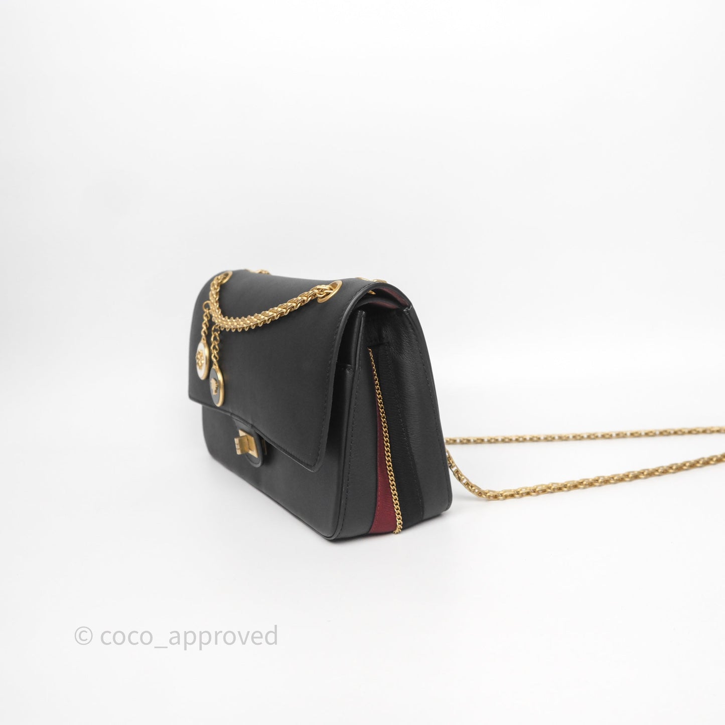 Chanel Paris-Hamburg Charm Nude Reissue 2.55 Medallion Flap 226 Black Calfskin
