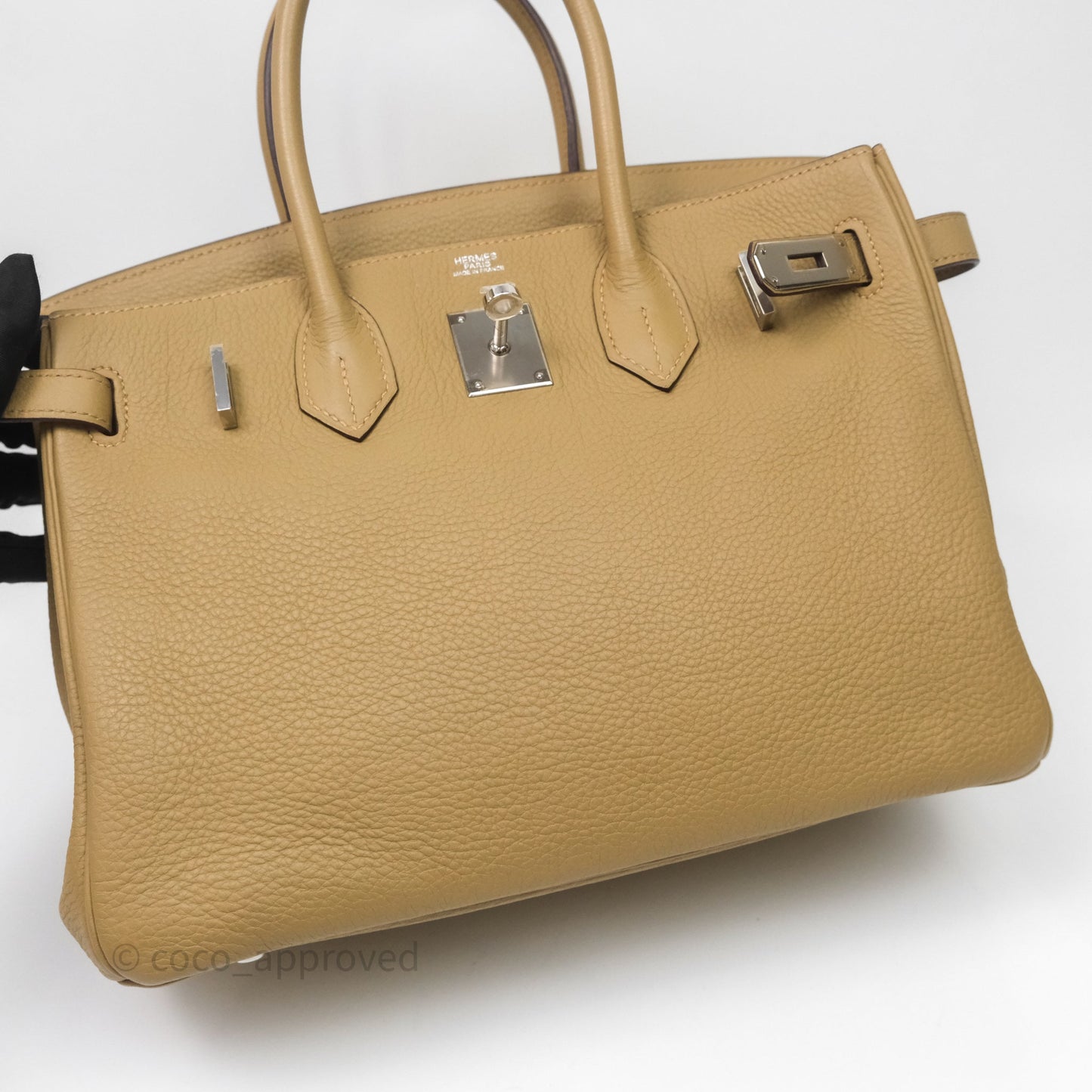 Hermès Birkin 30 Tabac-Camel 24 Togo Palladium Hardware