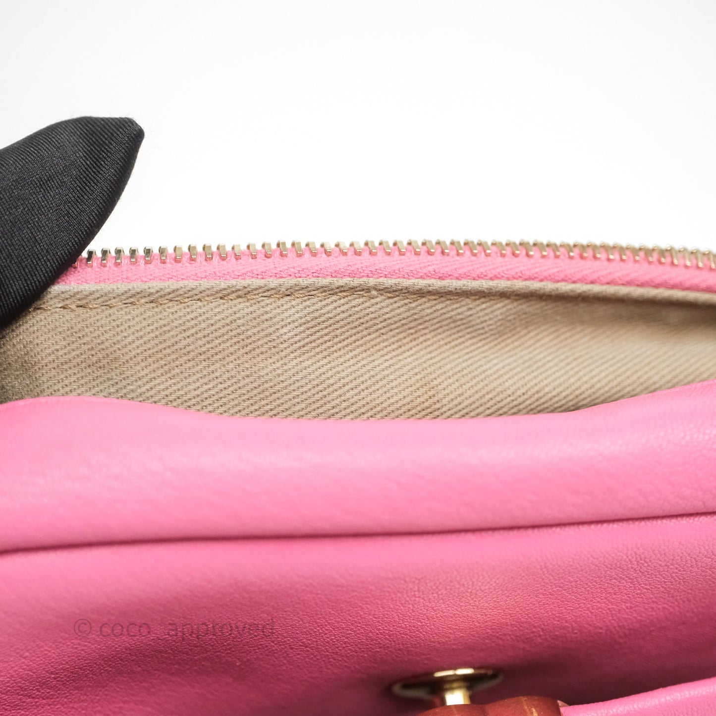 Chanel Camera Bag Pink Calfskin Aged Gold Hardware