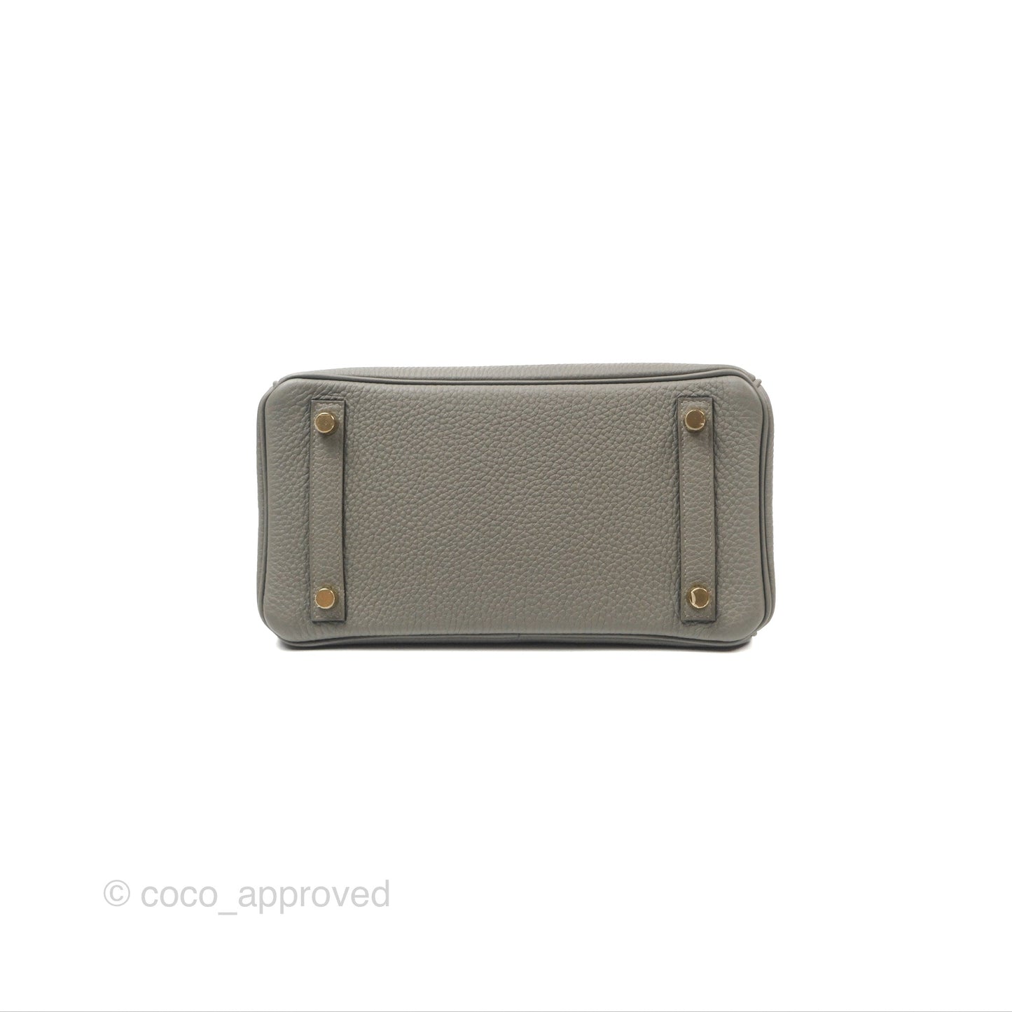 Hermes Birkin 25 Retourne Gris Meyer 0L Togo Gold Hardware