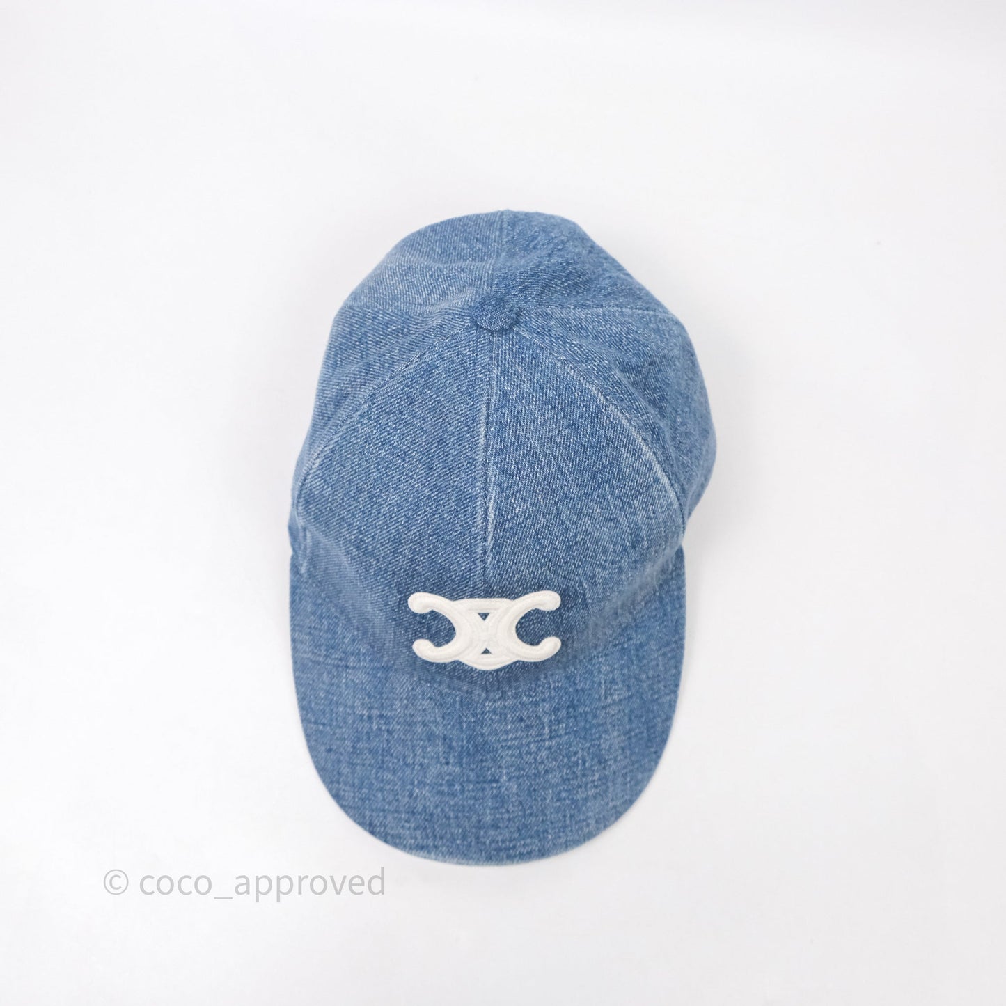 Celine Baseball Cap Cotton Triomphe Denim