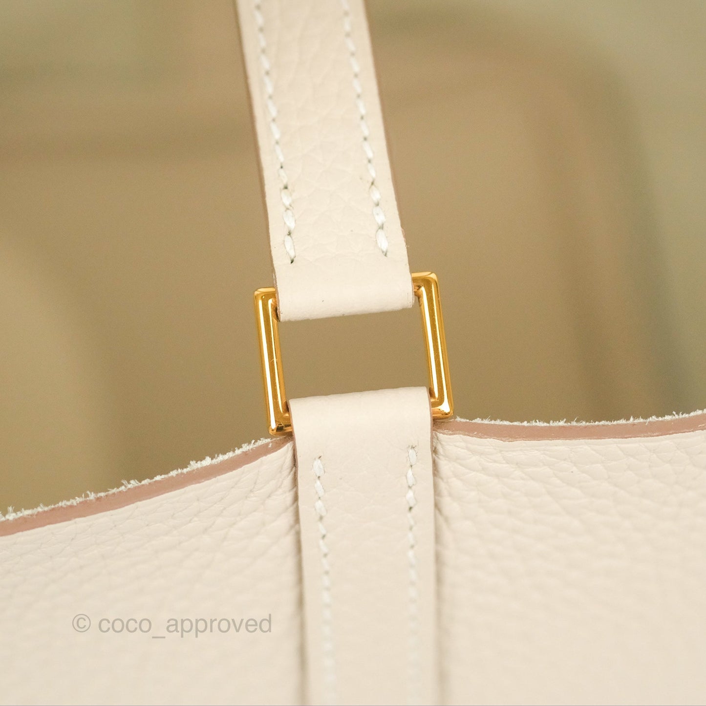 Hermès Picotin Lock 18 Craie Taurillon Clemence Gold Hardware