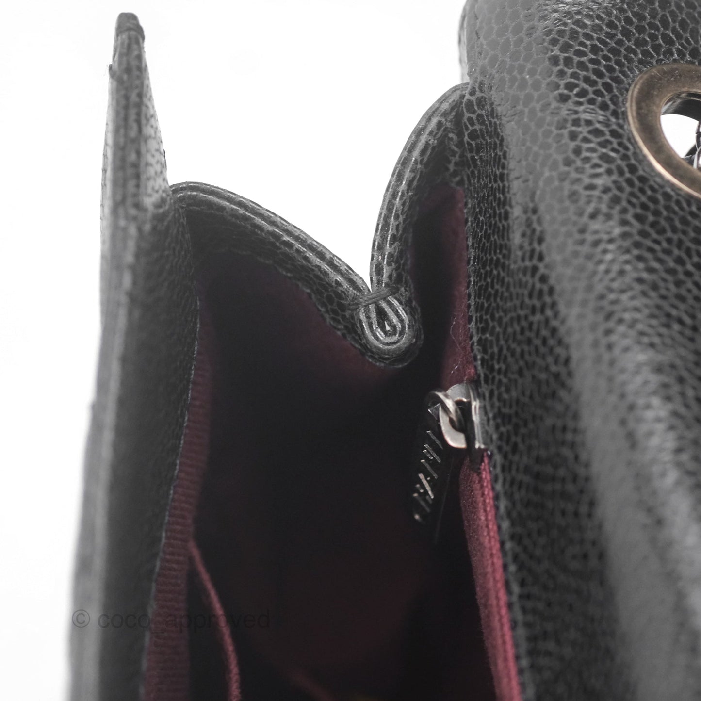 Chanel Quilted Single Flap Bag Soft Caviar Black Ruthenium Hardware