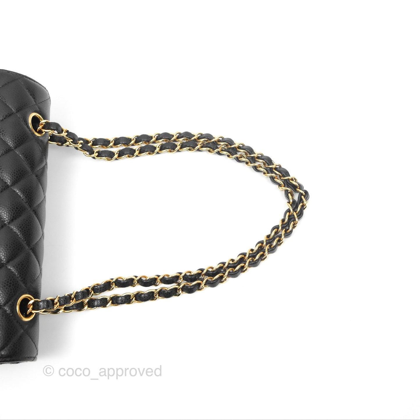 Chanel Small Classic Quilted Flap Black Caviar Gold Hardware