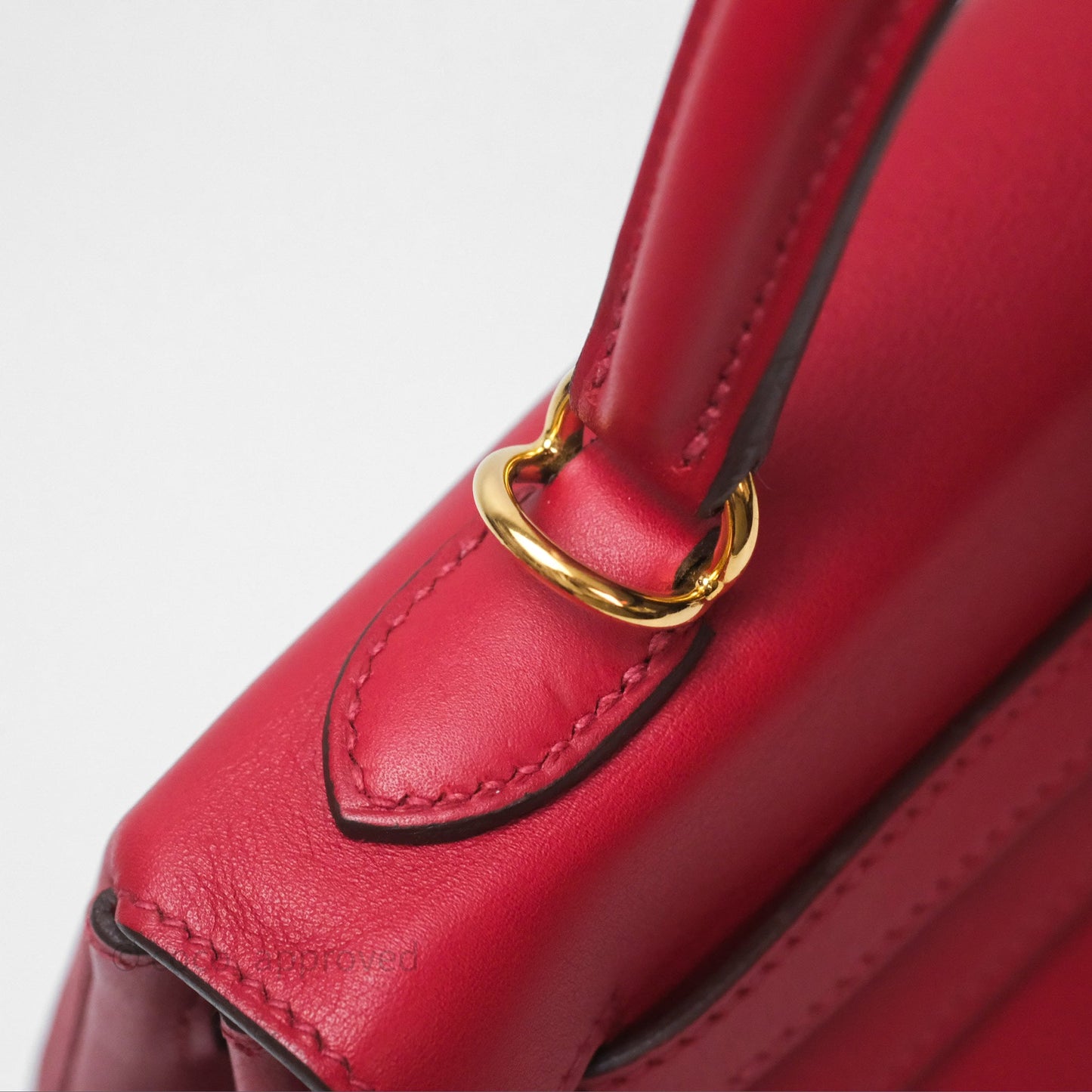 Hermès Kelly II 25 Retourne Swift Rouge Piment 5X Gold Hardware