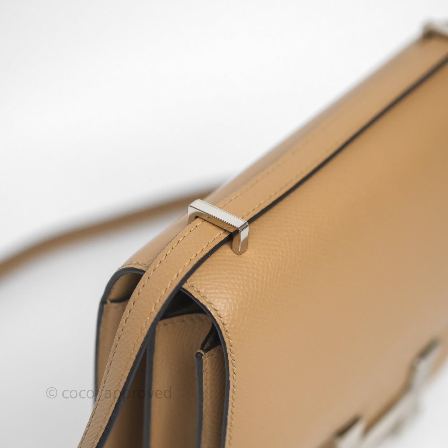 Hermès Constance Mini 18cm Chai 0M Epsom Palladium Hardware