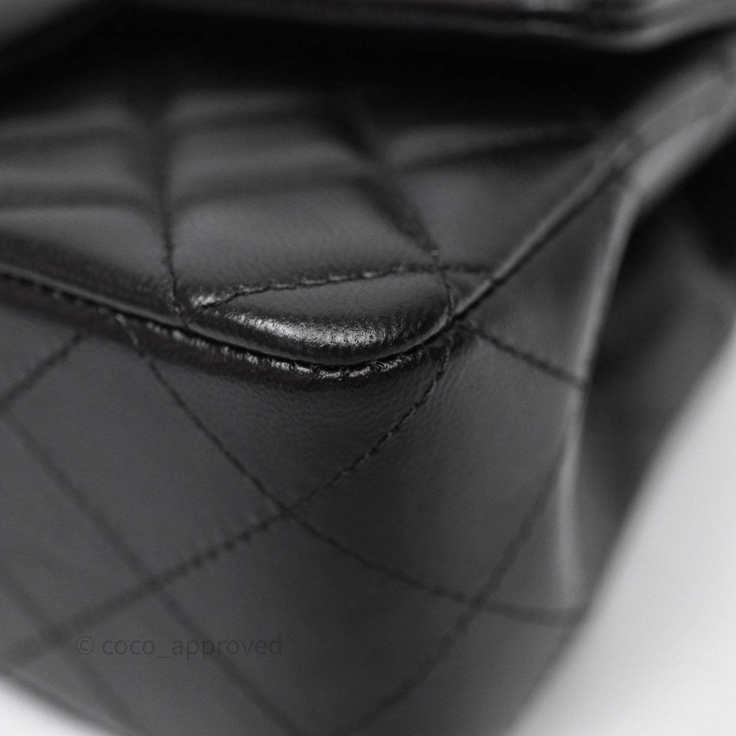 Chanel Quilted Mini Rectangular Black Lambskin Gold Hardware