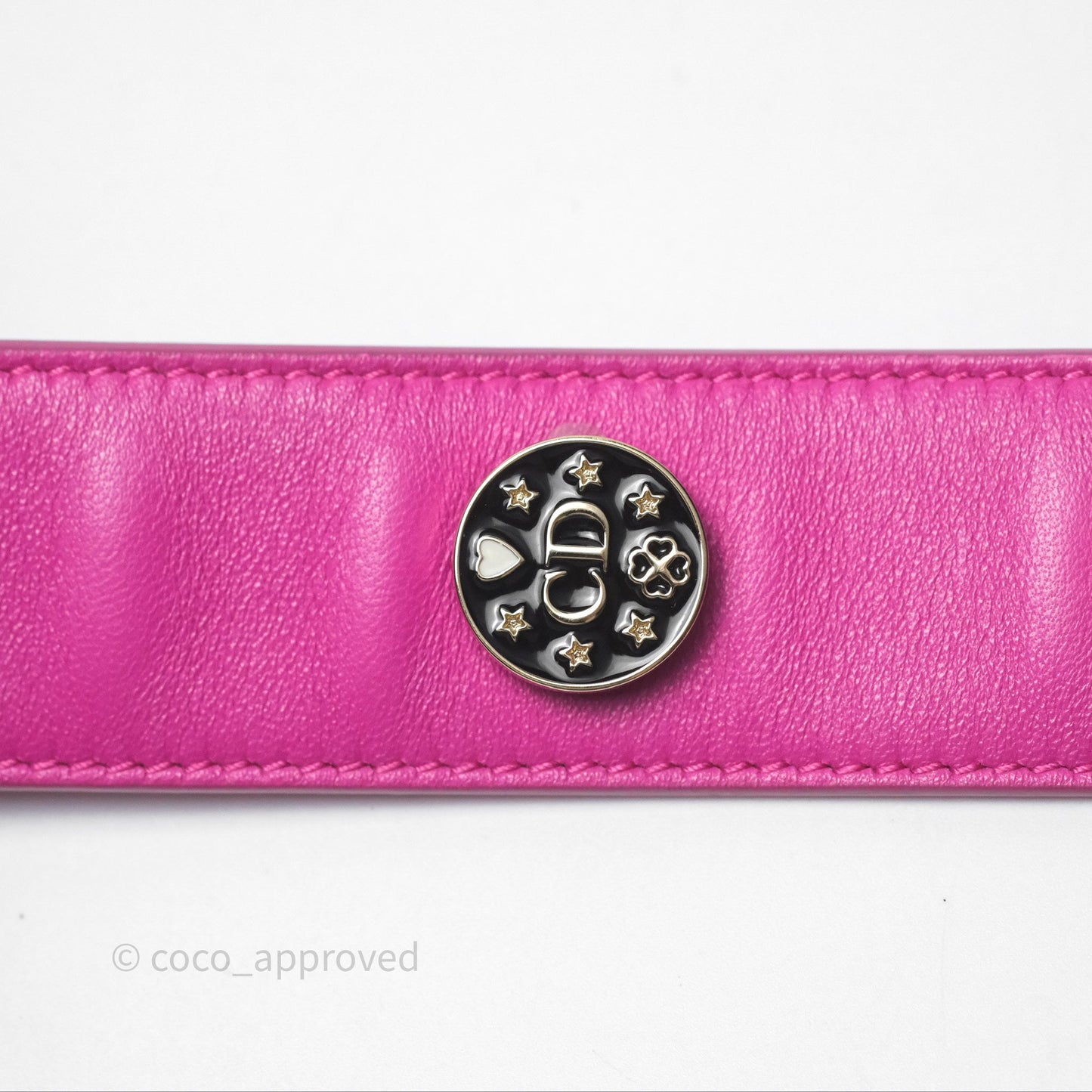 Christian Dior Small Lady Dior My ABCDior Magenta Cannage Lambskin