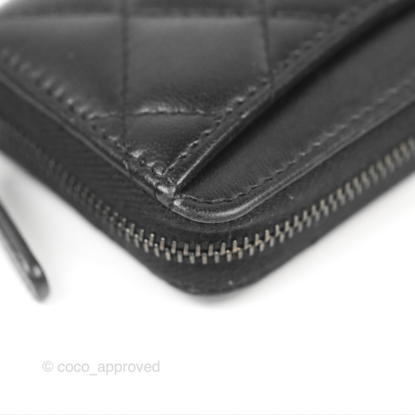Chanel Classic Zipped Coin Purse So Black Lambskin