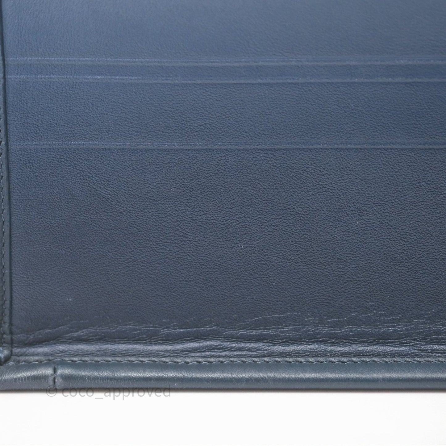 Christian Dior Medium Book Tote Blue Calfskin