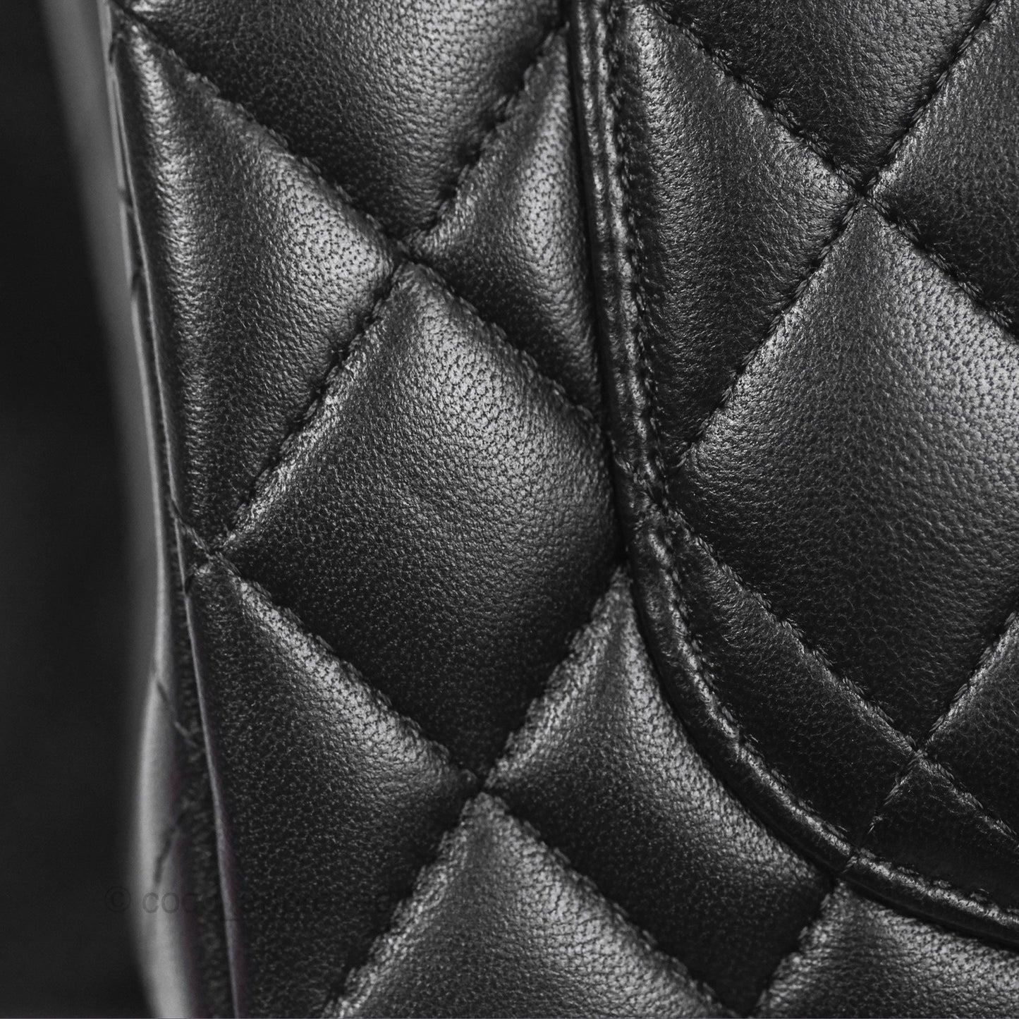 Chanel Small Classic Flap Quilted Black Lambskin Gold Hardware