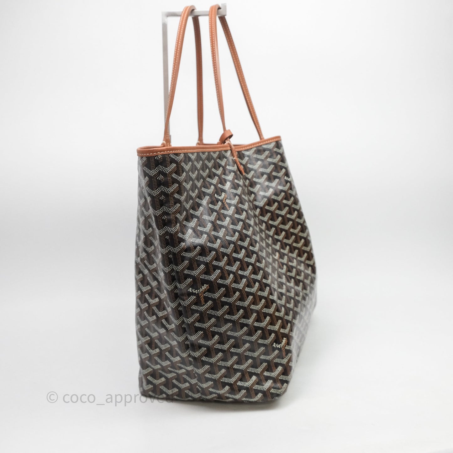 Goyard St Louis Tote GM Tan Black