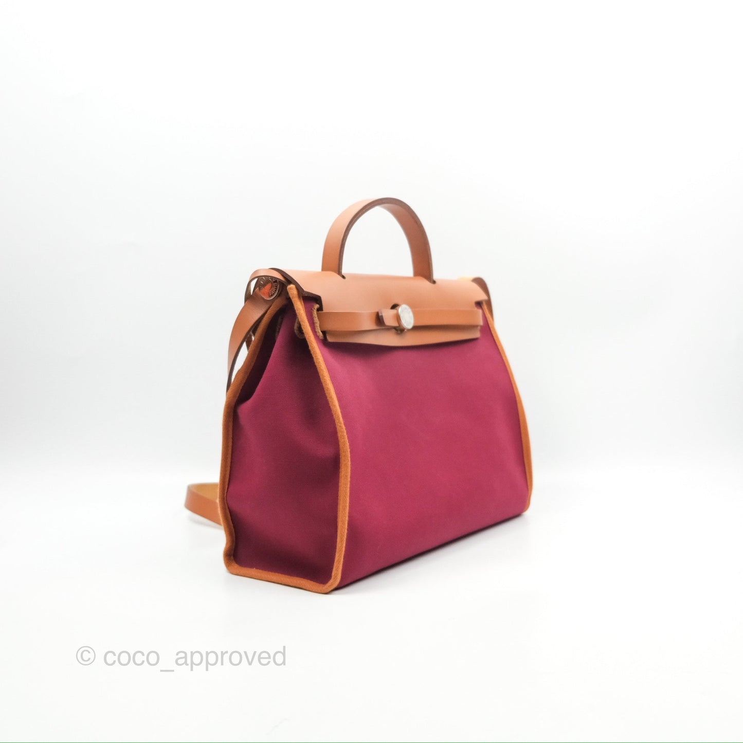 Hermès Herbag Zip 31 Retourne Rose Bubblegum Rubis Nature Canvas Palladium Hardware