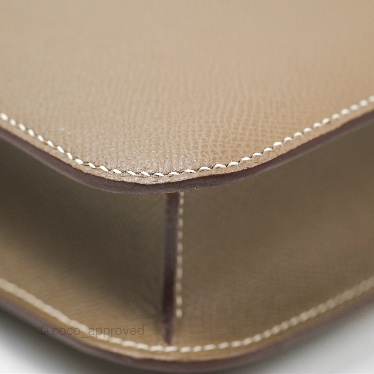 Hermès Constance 24 Mirror Etoupe 18 Epsom Rose Gold Hardware