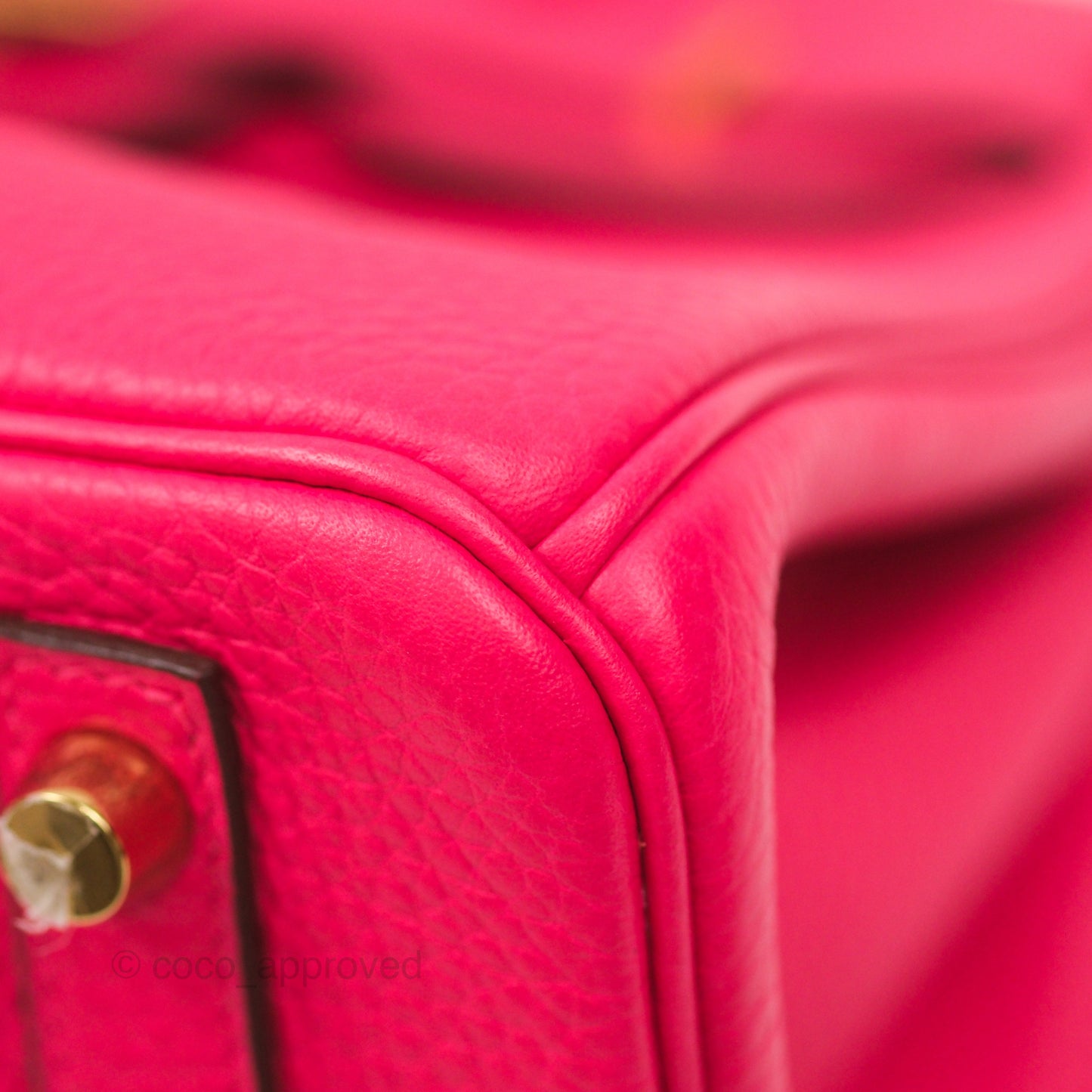 Hermès Birkin 30 Retourne I6 Rose Extrême Clemence Gold Hardware
