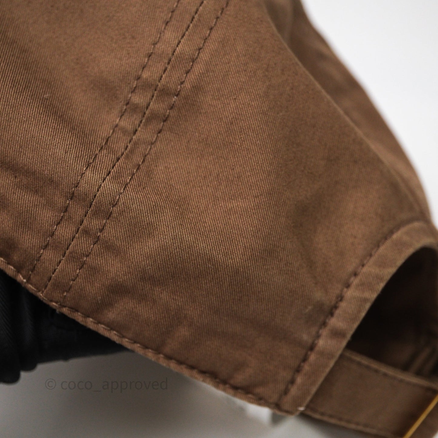 Celine Casquette Baseball Triomphe Cap Brown Size M