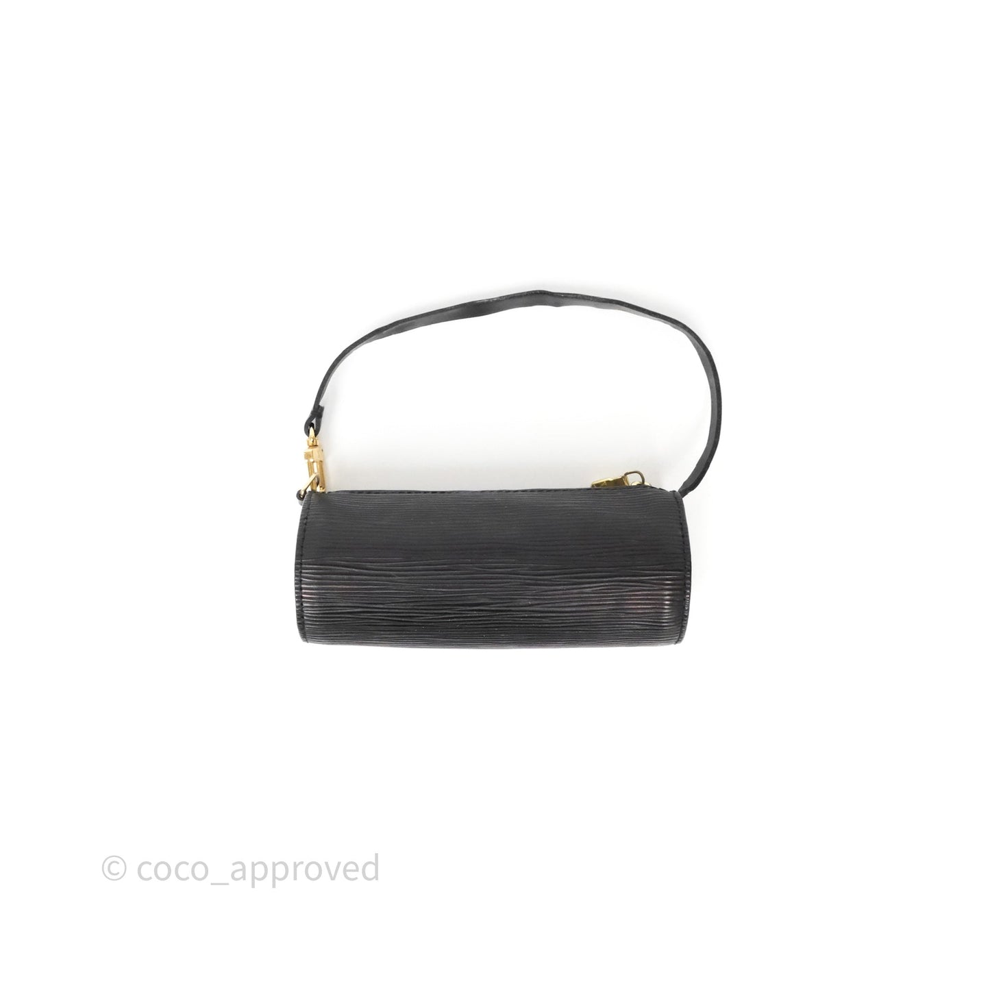 Louis Vuitton Epi Soufflot Bag Black Gold Hardware