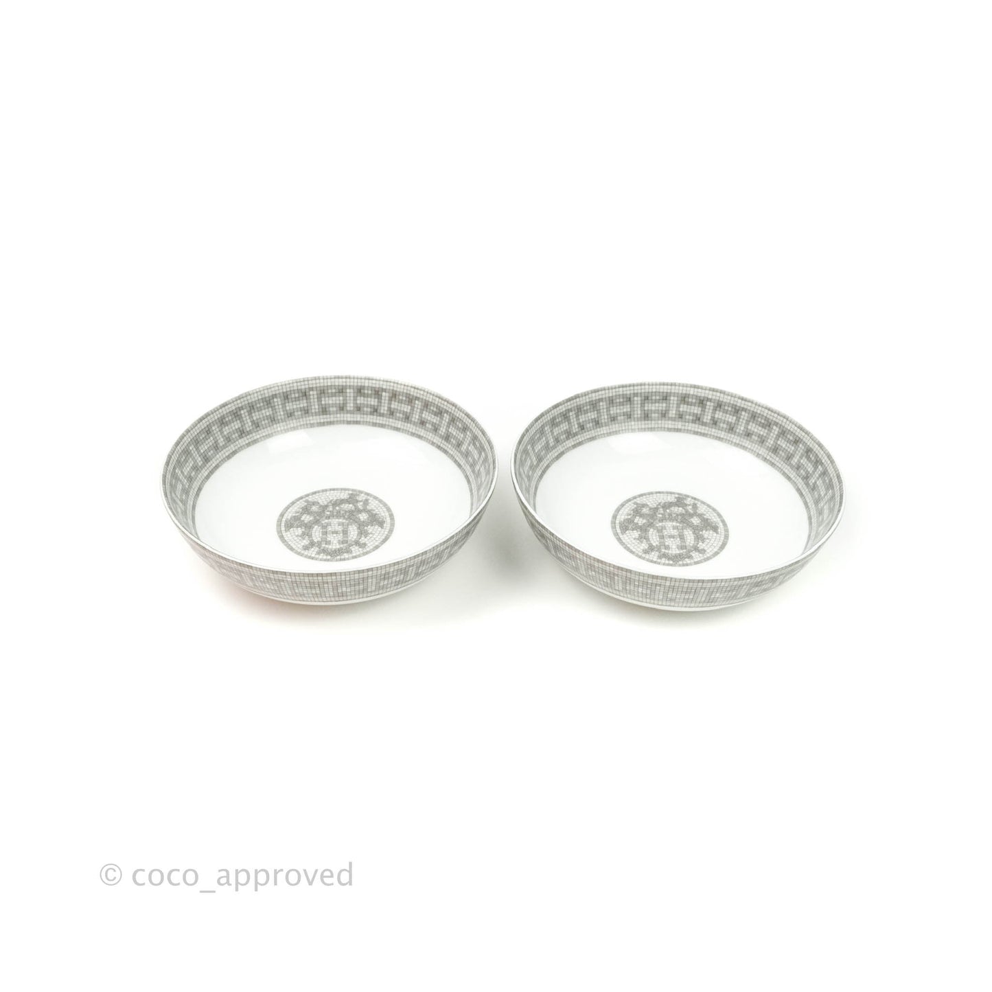 Hermès Calotte Mosaique au 24 platinum Cereal Bowl
