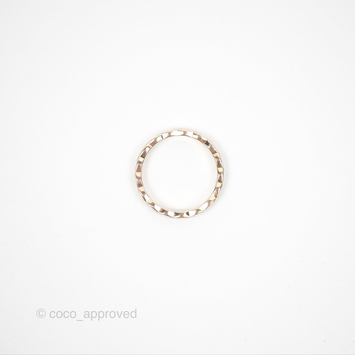 Chanel Coco Crush Ring 18K Beige Gold Size 50