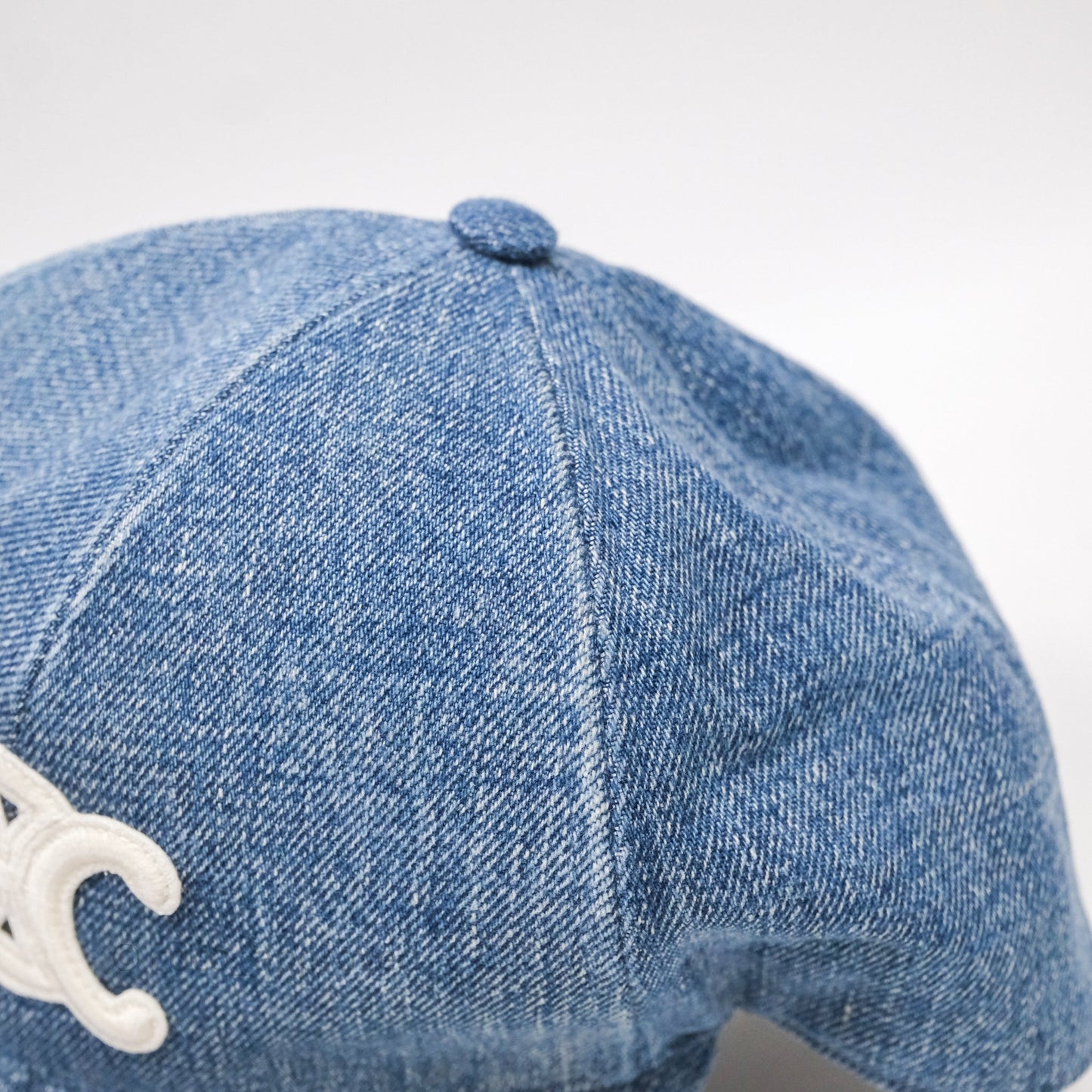 Celine Baseball Cap Cotton Triomphe Denim