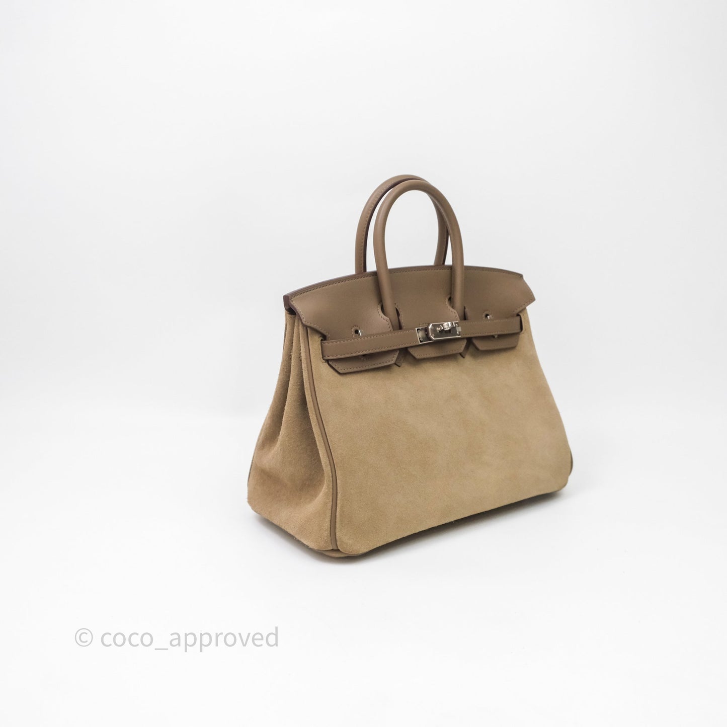 Hermès Birkin 25  Étoupe 18 Grizzly Palladium Hardware