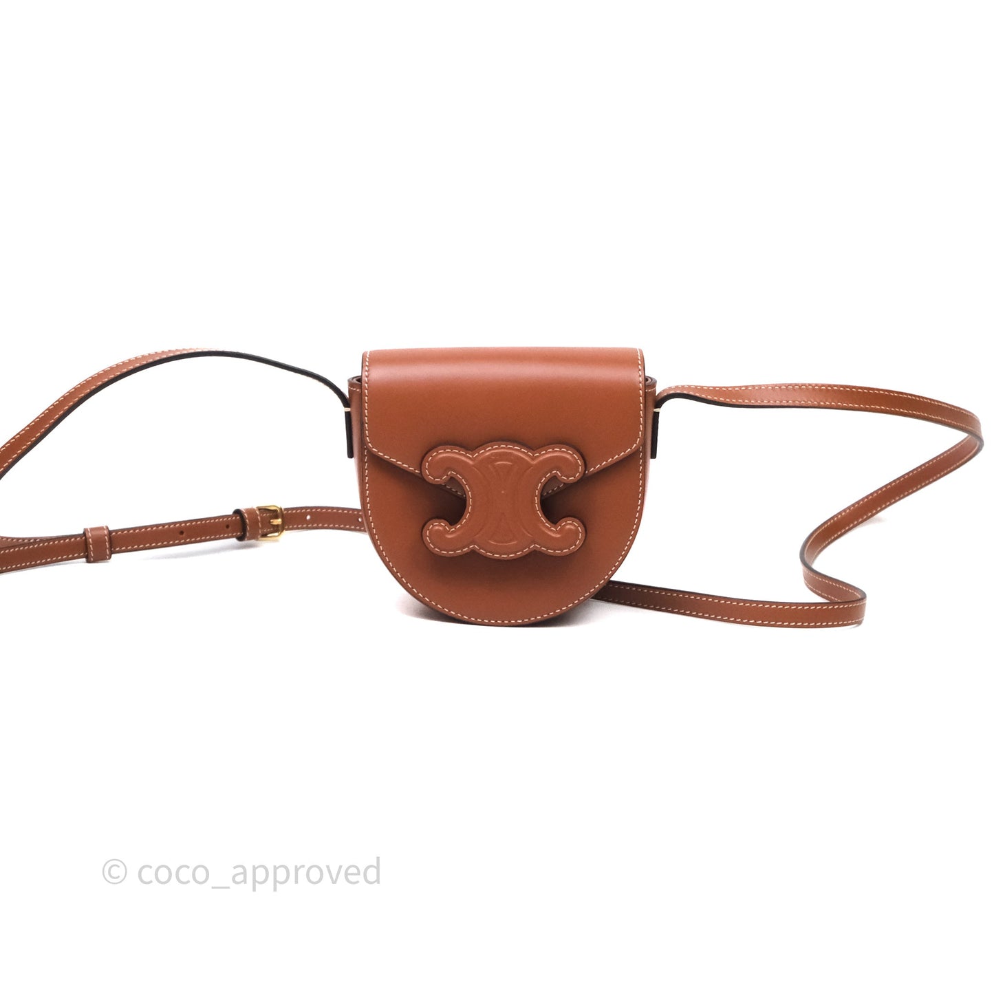 Celine Mini Besace Cuir Triomphe Tan Smooth Calfskin