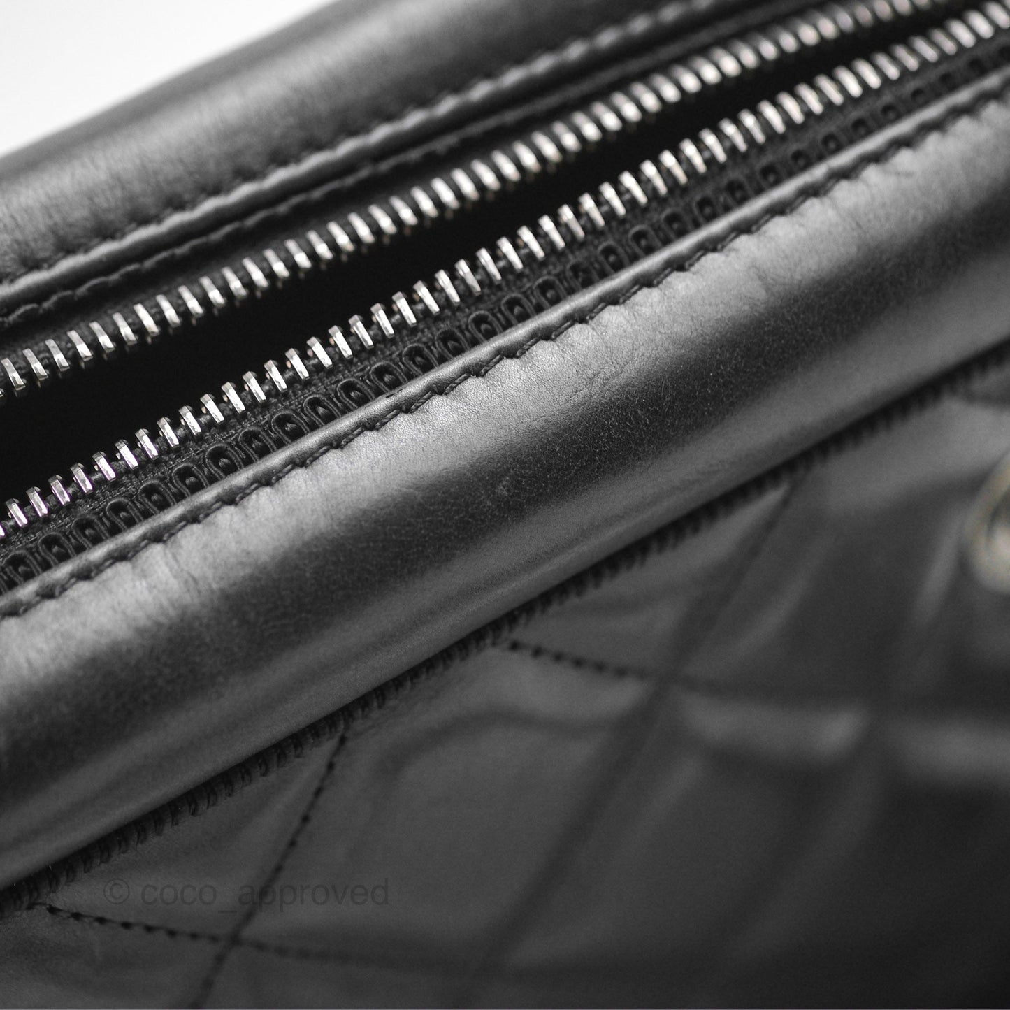 Chanel Large Ballerine Camera Case Black Calfskin Ruthenium Hardware