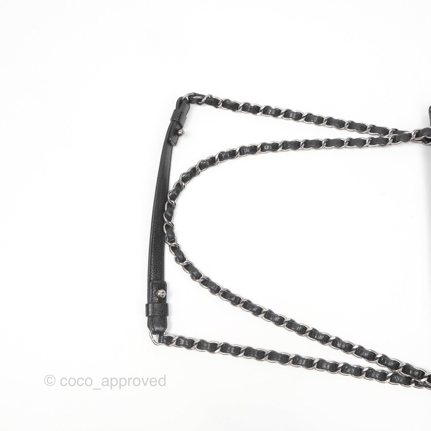 Chanel Quilted Single Flap Bag Soft Caviar Black Ruthenium Hardware