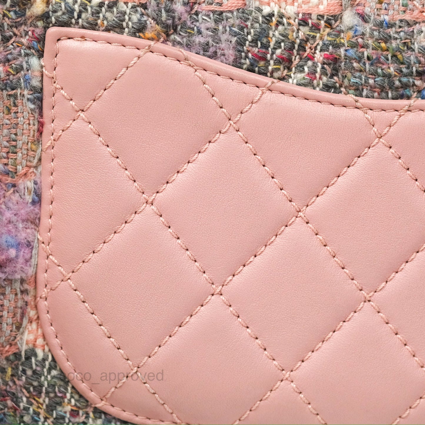 Chanel Small CC Filigree Flap Pink Tweed