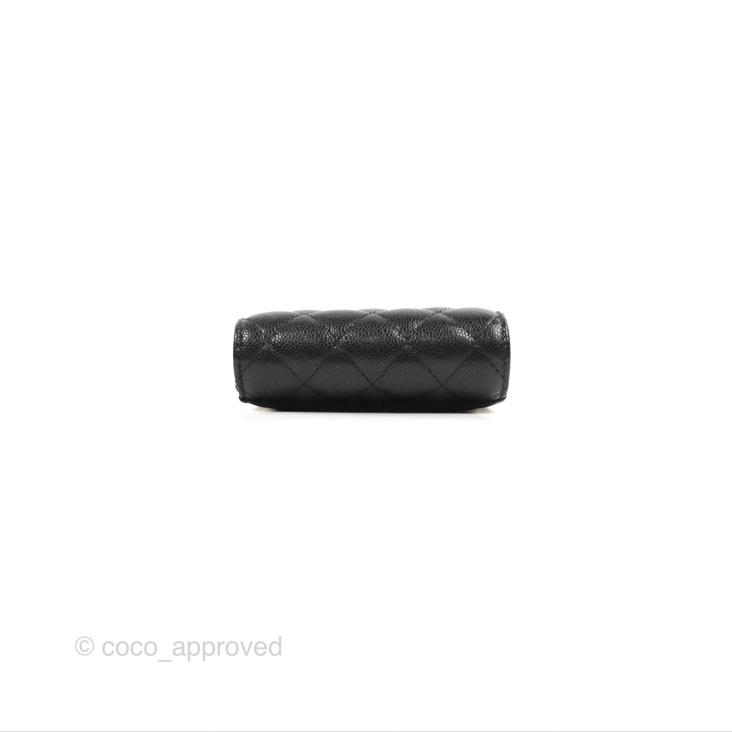 Chanel Classic Short Flap Wallet Black Caviar Gold Hardware