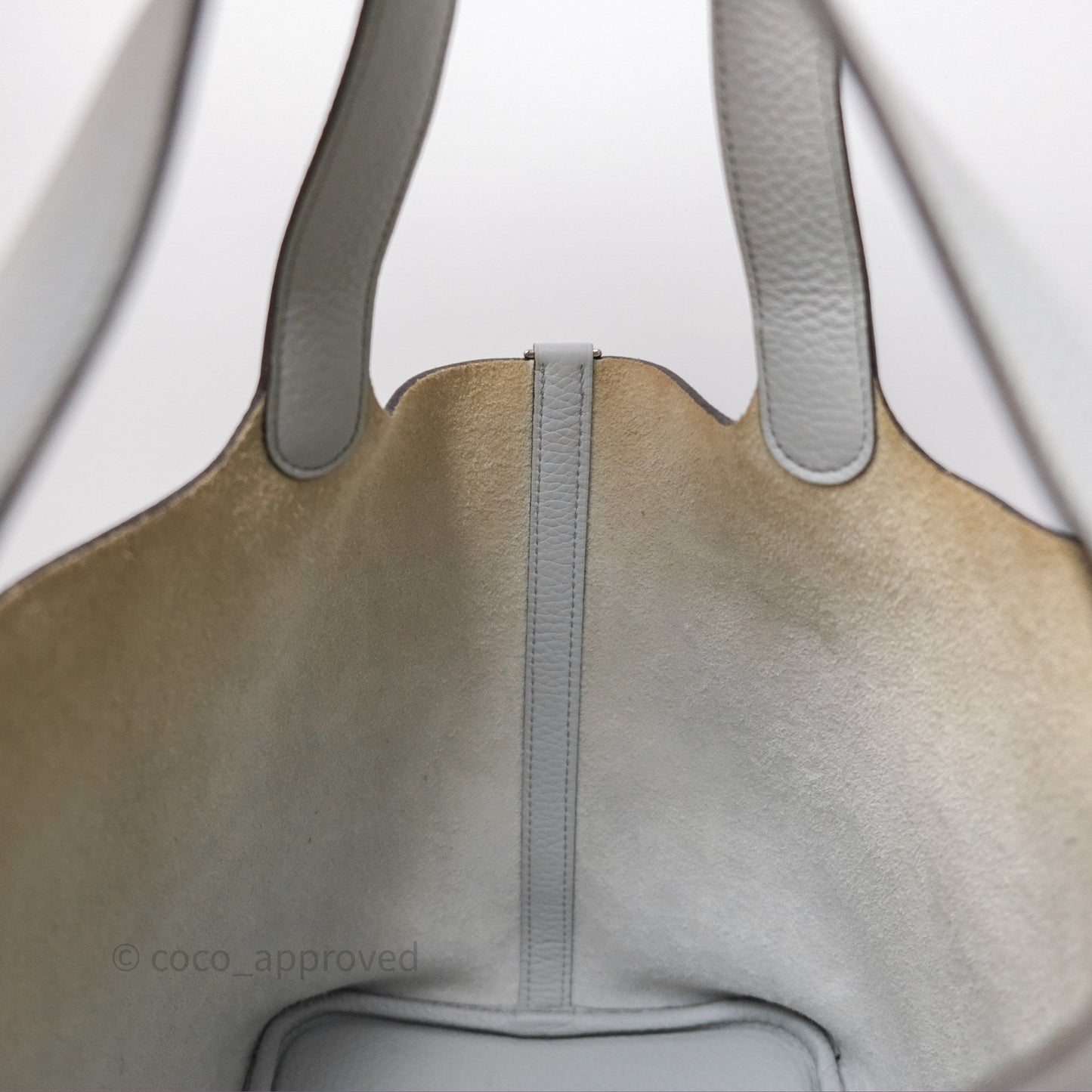 Hermès Picotin Lock 22 Bleu Pale 08 Clemence Palladium Hardware