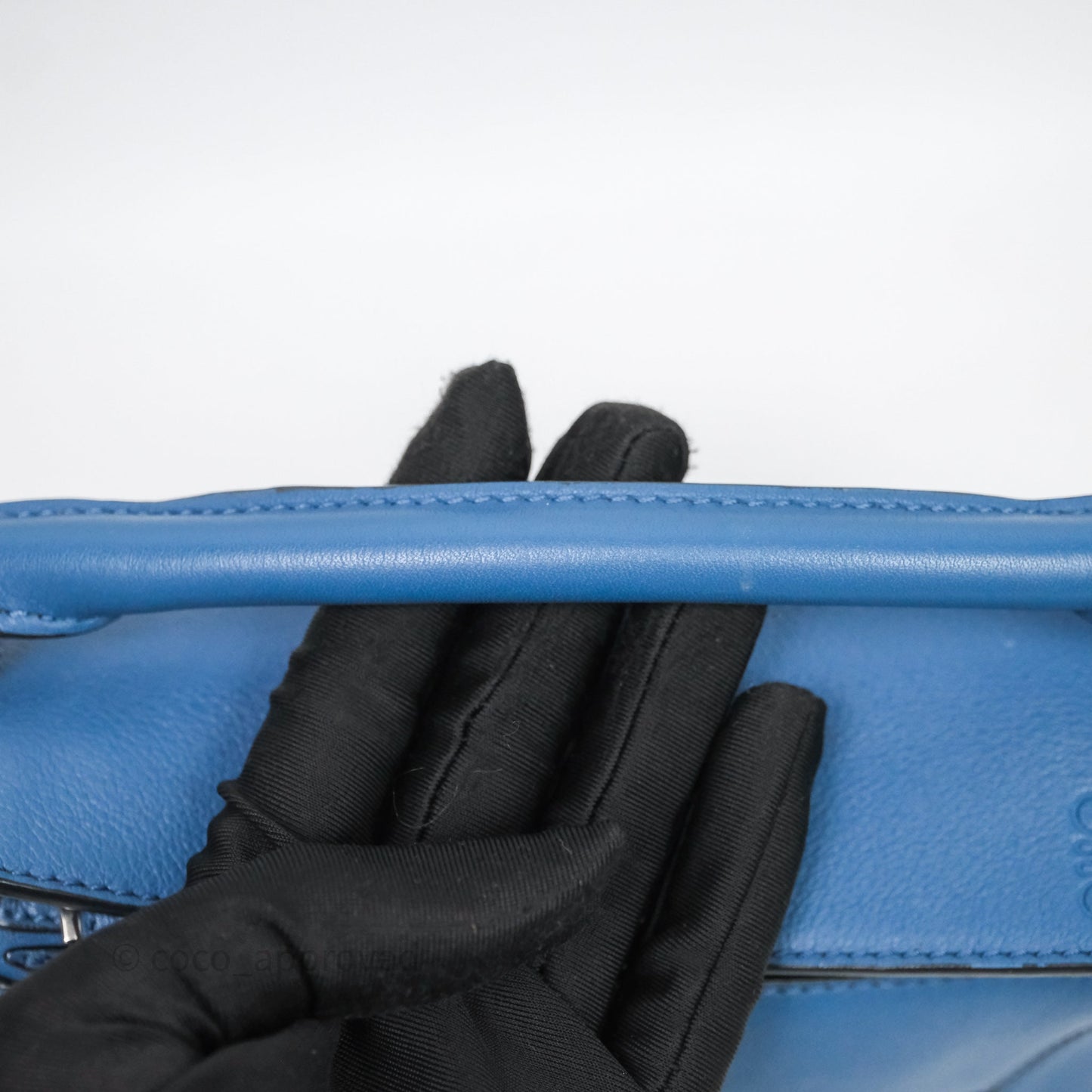 Loewe Mini Puzzle Bag Blue Calfskin