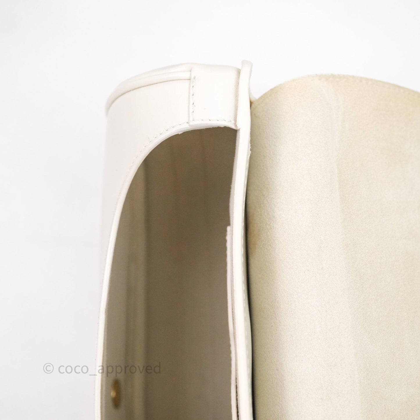 Dior Medium Bobby Bag Off White Calfskin Gold Hardware
